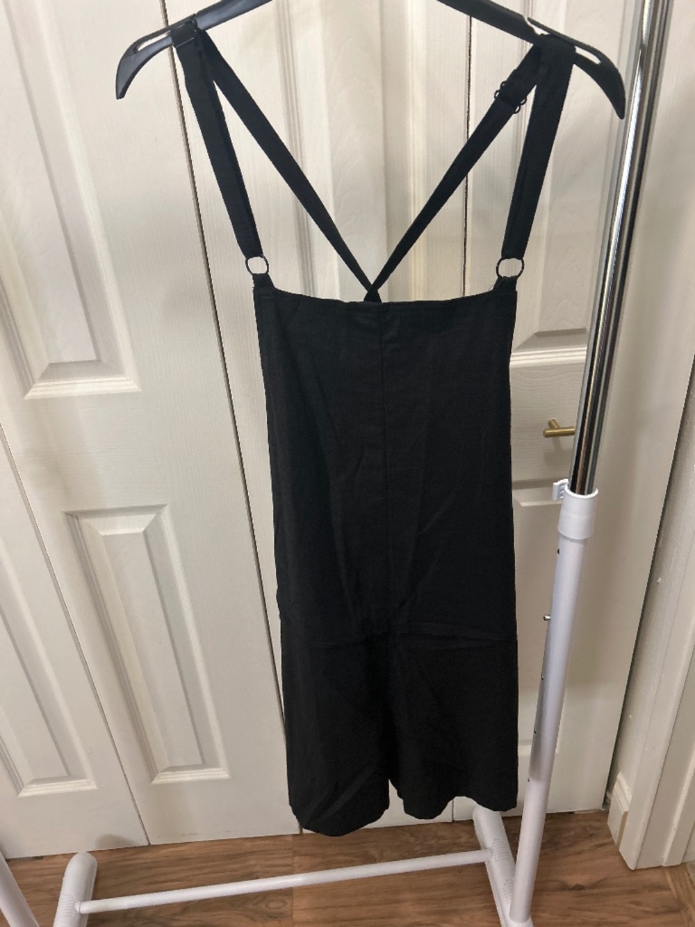 Torrid Black Linen Shortall Size 1